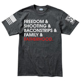 Freedom and Fatherhood Men's T-shirt Style001