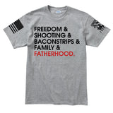 Freedom and Fatherhood Men's T-shirt Style001