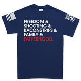 Freedom and Fatherhood Men's T-shirt Style001