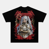 FRIEREN UNISEX ANIME INSPIRED VINTAGE OVERSIZED TEEä¸¨FRIEREN BEYOND JOURNEY'S END-[BACK]