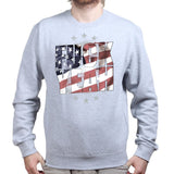 Unisex F**K Yeah American Flag Sweatshirt Style001