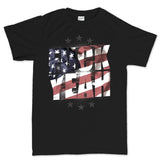 Men's F**K Yeah American Flag T-shirt Style001