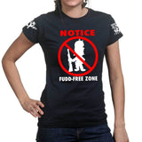 Fudd Free Zone Ladies T-shirt Style001