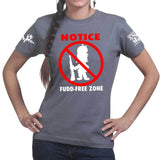 Fudd Free Zone Ladies T-shirt