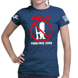 Fudd Free Zone Ladies T-shirt