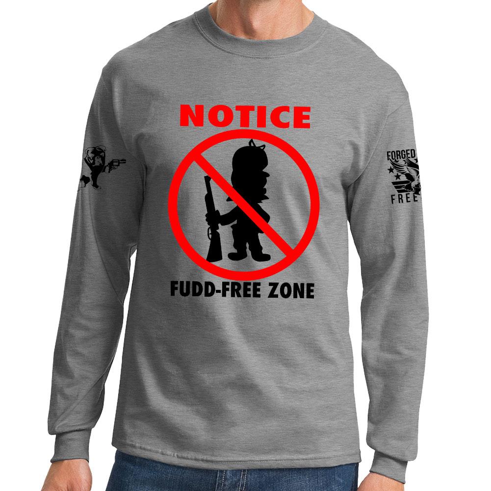 Fudd Free Zone Long Sleeve T-shirt Style001