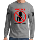 Fudd Free Zone Long Sleeve T-shirt Style001