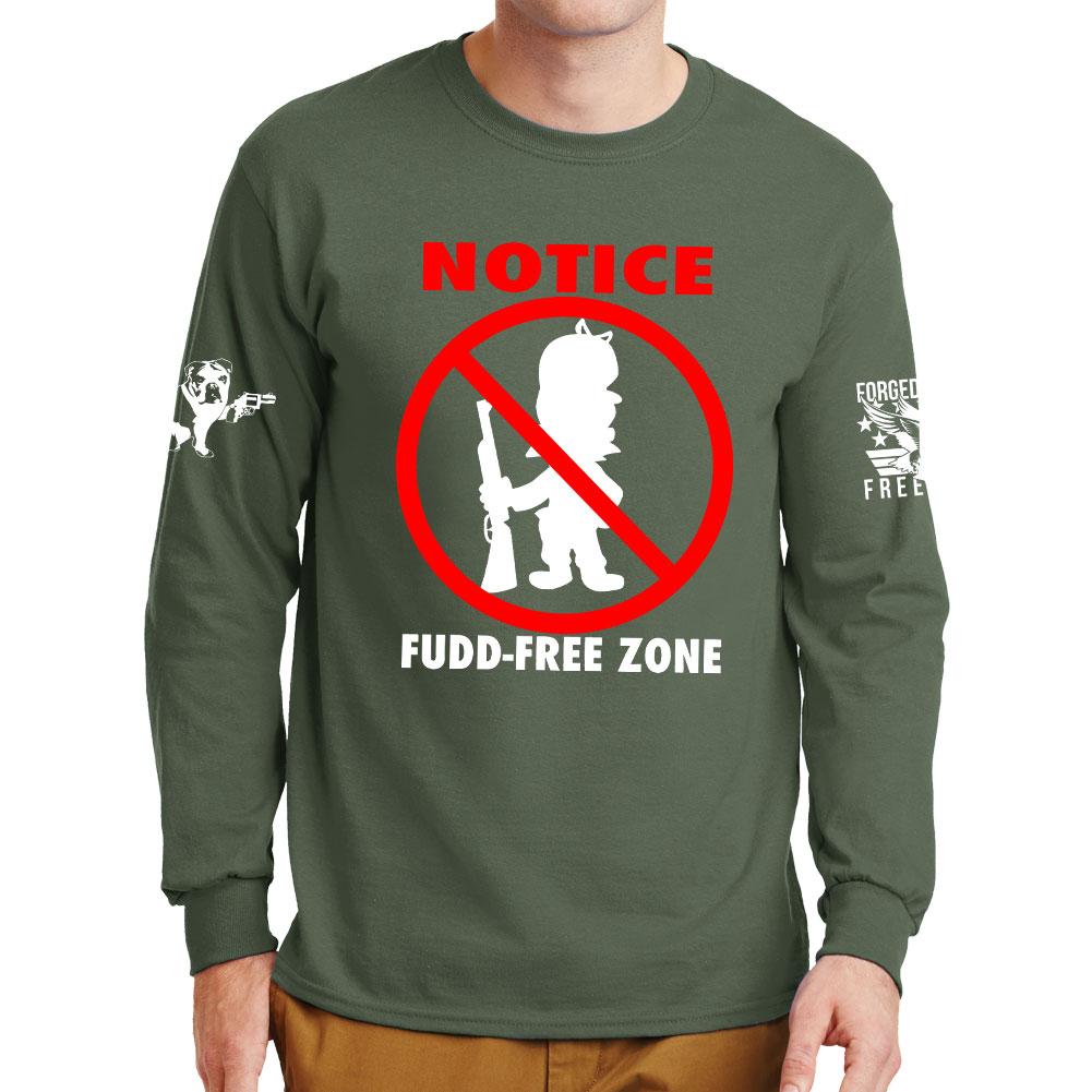 Fudd Free Zone Long Sleeve T-shirt Style001