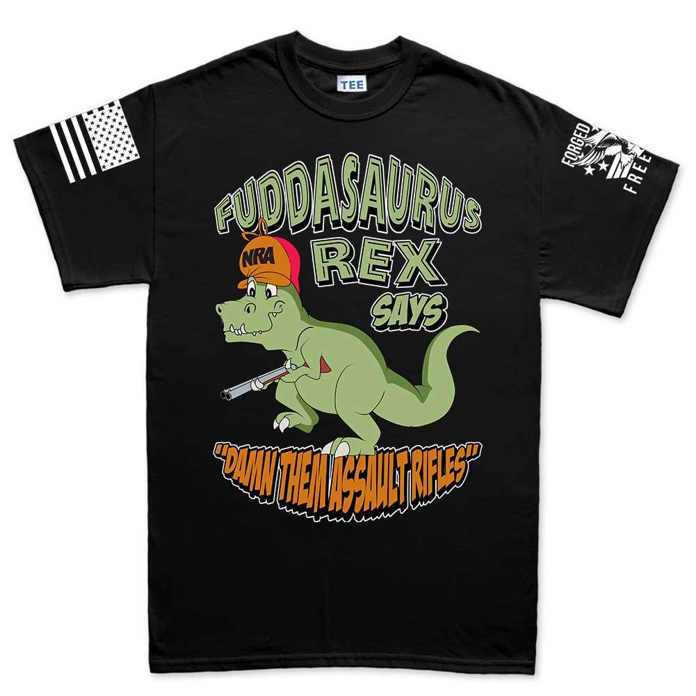 Fuddasaurus Says - Damn Them Assault Rifles Men's T-shirt Style001