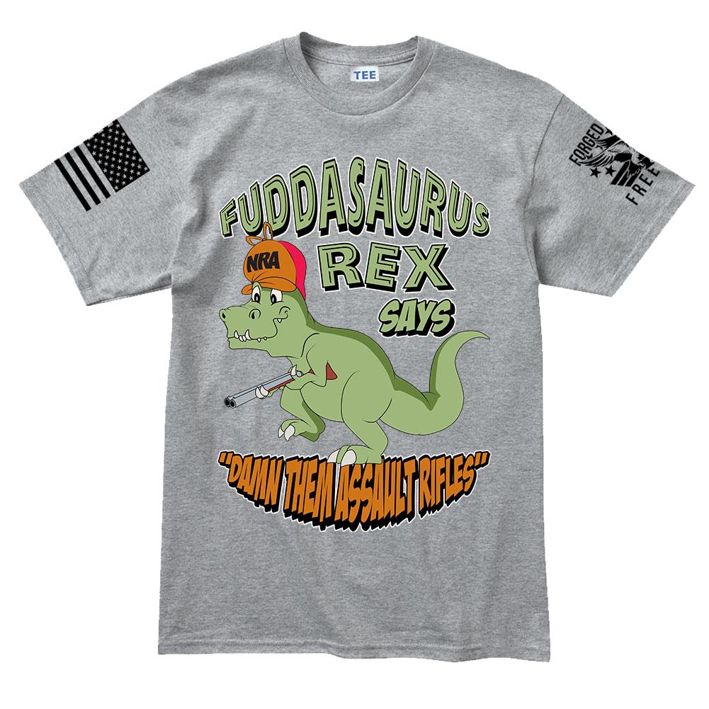 Fuddasaurus Says - Damn Them Assault Rifles Men's T-shirt Style001