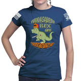 Fuddasaurus Says - Yer Don't Need An AR to Hunt Ladies T-shirt Style001