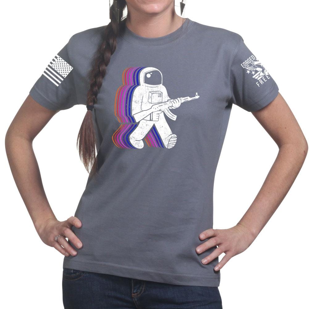 Ladies Funkalicious AK47 Astronaut T-shirt Style001