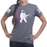 Ladies Funkalicious AK47 Astronaut T-shirt Style001