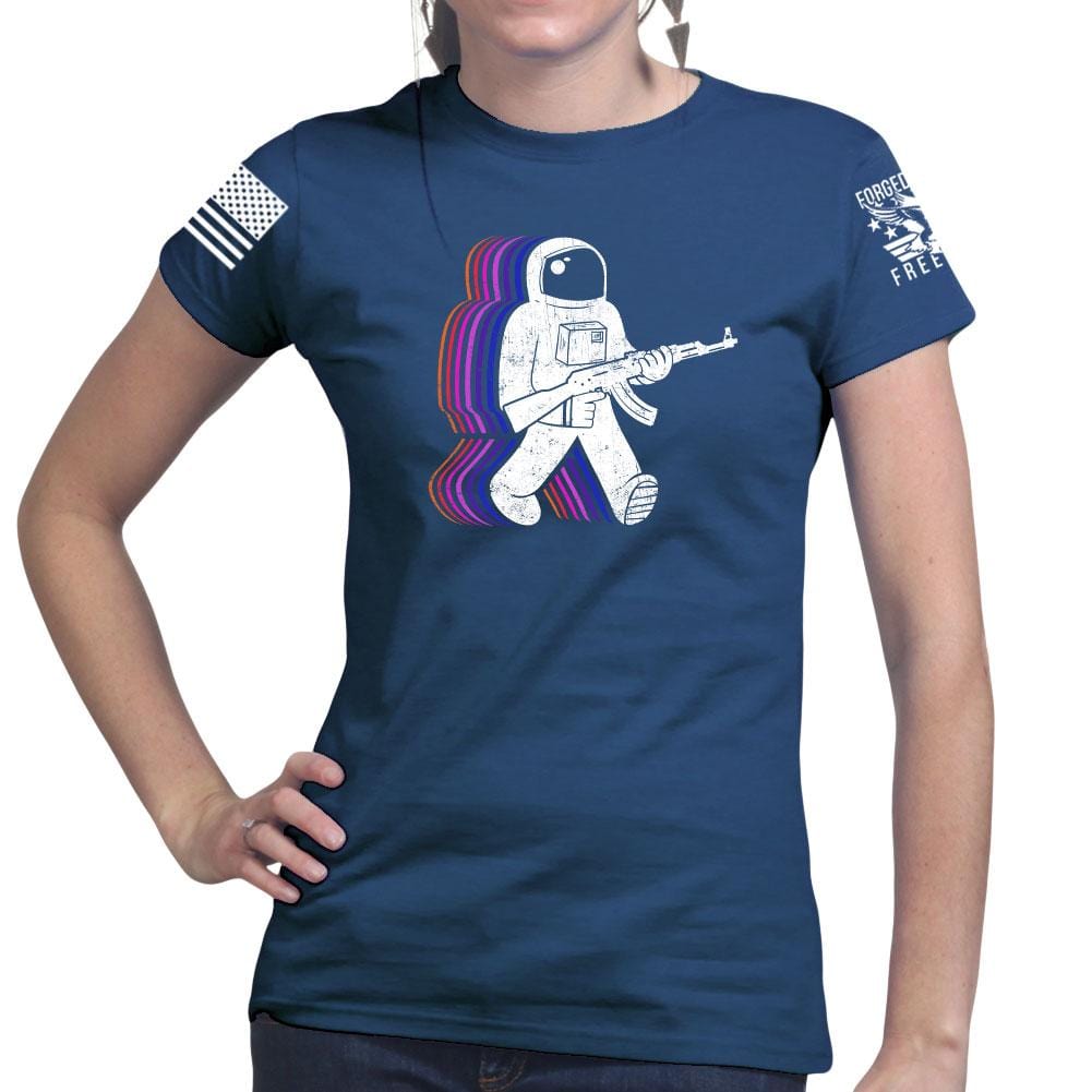 Ladies Funkalicious AK47 Astronaut T-shirt Style001