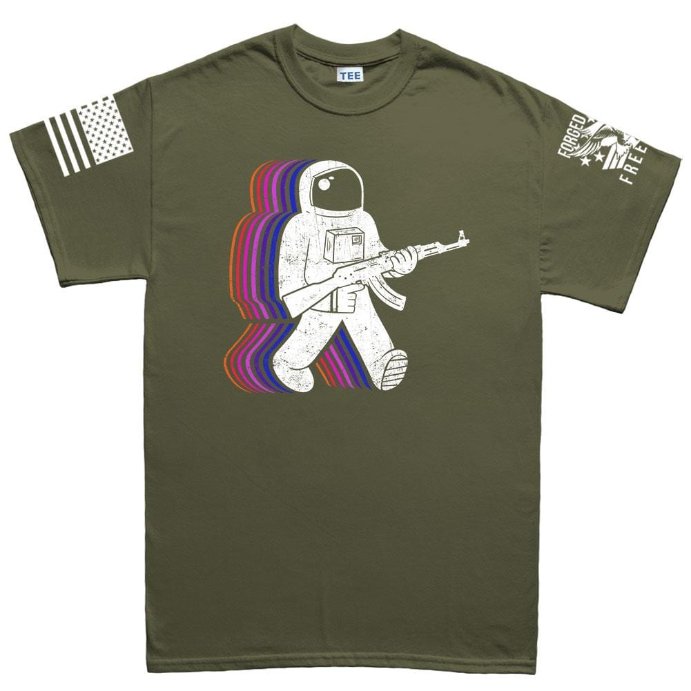 Mens Funkalicious AK47 Astronaut T-shirt Style001