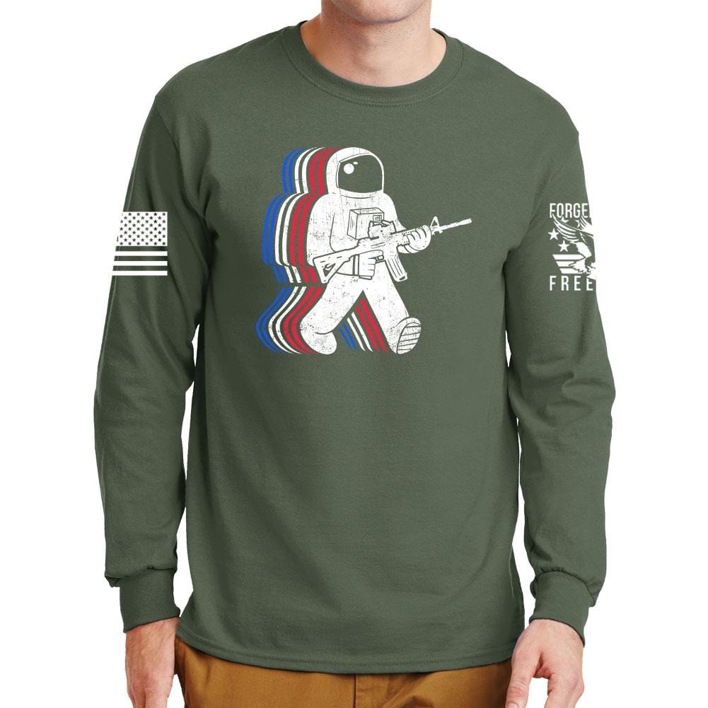 Funkalicious AR-15 Astronaut Long Sleeve T-shirt Style001