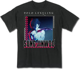 Solo Leveling - Sung Jinwoo Teaser Black Adult T-Shirt