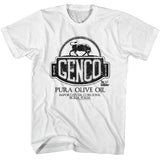 The Godfather - Genco Pura Olive Oil - American Classics - Solid White Adult Short Sleeve T-Shirt