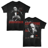 Godfather - Loyalty Honor Family - American Classics - 2-Sided Print Black Adult Short Sleeve T-Shirt