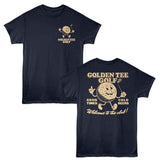 Golden Tee - Welcome Club One Color - American Classics - 2-Sided Print Navy Adult Short Sleeve T-Shirt