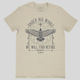 grace & truth Womens T-Shirt Refuge Under His Wings
