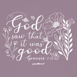 grace & truth Womens T-Shirt It Was Good Genesis 1: 11-12