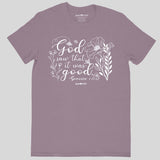 grace & truth Womens T-Shirt It Was Good Genesis 1: 11-12