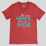 grace & truth Womens V-Neck T-Shirt This Is My Story