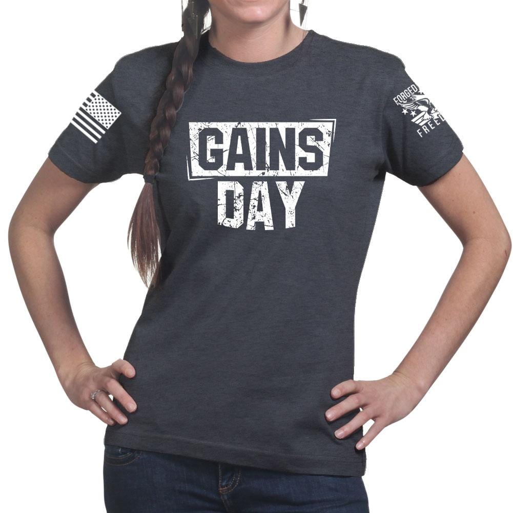 Ladies Gains Day T-shirt Style001