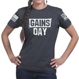 Ladies Gains Day T-shirt Style001