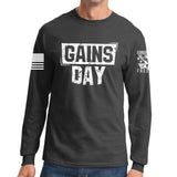 Gains Day Long Sleeve T-shirt Style001