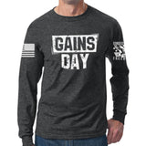Gains Day Long Sleeve T-shirt Style001