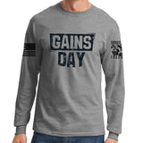 Gains Day Long Sleeve T-shirt Style001