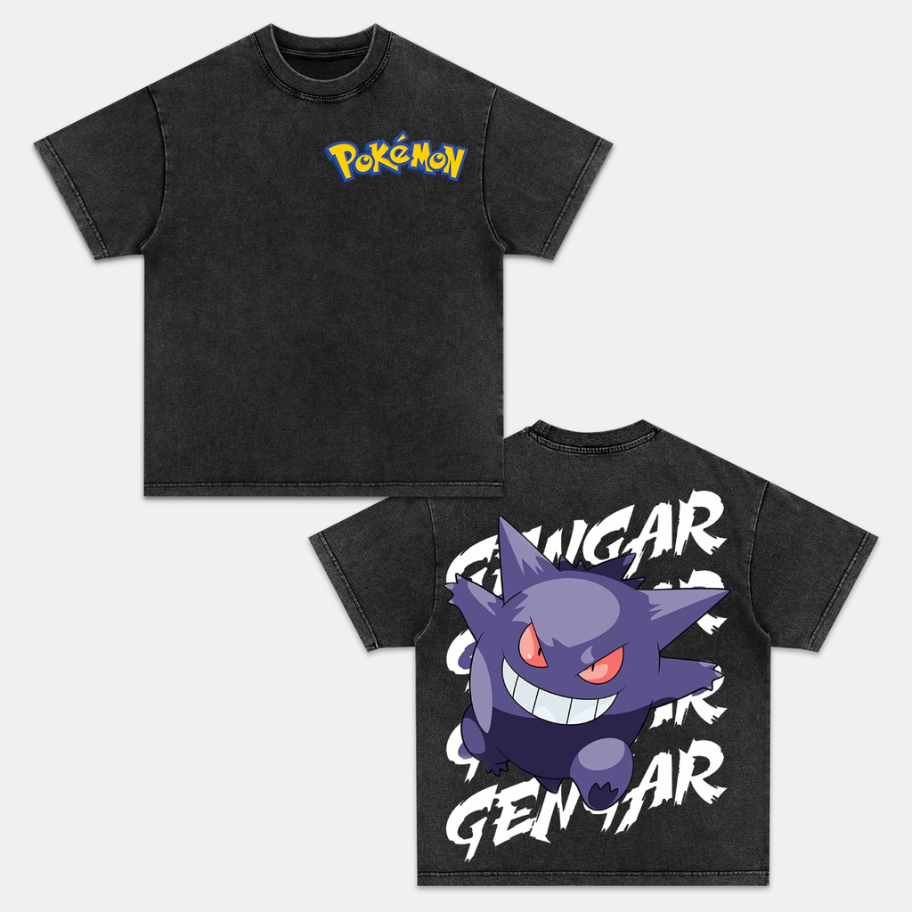 GENGAR UNISEX ANIME INSPIRED VINTAGE T-SHIRTä¸¨POKÃ‰MON-[DS]