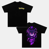 GENGAR UNISEX ANIME INSPIRED VINTAGE T-SHIRTä¸¨POKÃ‰MON-[DS] Style002