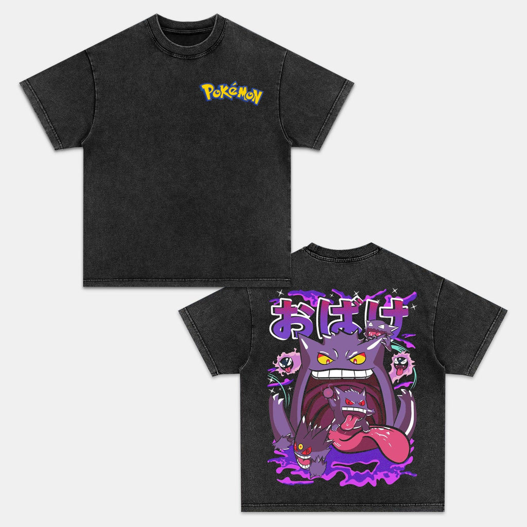 GENGAR UNISEX ANIME INSPIRED VINTAGE T-SHIRTä¸¨POKÃ‰MON-[DS] Style003