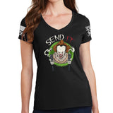 Ladies Send IT V-Neck T-shirt Style001