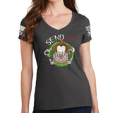 Ladies Send IT V-Neck T-shirt Style001