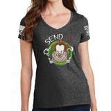 Ladies Send IT V-Neck T-shirt Style001