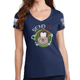 Ladies Send IT V-Neck T-shirt