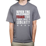 When Government Fears Mens Tshirt Style001