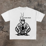 'GTO' GREAT TEACHER HEAVYWEIGHT WHITE T-SHIRT