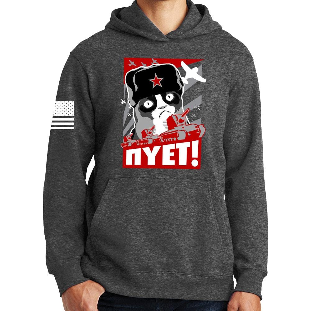 NIET Grumpy Russian Cat Hoodie Style001