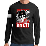 NIET Grumpy Russian Cat Long Sleeve T-shirt