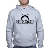 Unisex Gun Control Using Both Hands Hoodie Style001