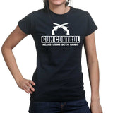 Ladies Gun Control Using Both Hands T-shirt