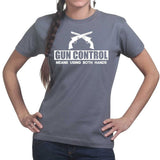 Ladies Gun Control Using Both Hands T-shirt Style001