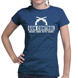 Ladies Gun Control Using Both Hands T-shirt Style001
