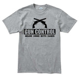 Men's Gun Control Using Both Hands T-shirt Style001
