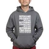 Armed Defence Irony Hoodie Style001